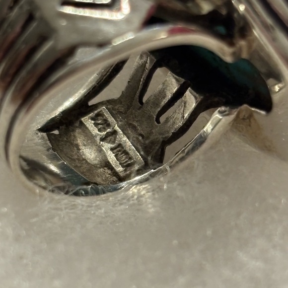 Silpada ‘Tumbled Turquoise’ Sterling Silver Bold Statement Ring R2017 Size 8 - Picture 12 of 15